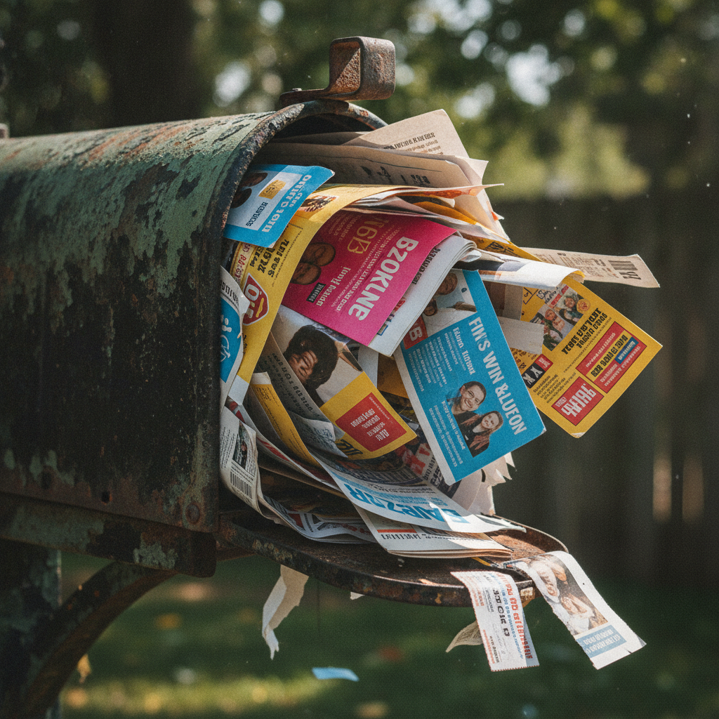 Boîte aux lettres débordante